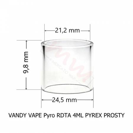 VANDY VAPE PYRO RDTA TULEJKA / SZKIEŁKO 4ML